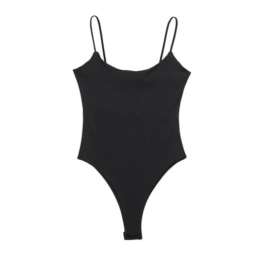 Sleeveless Backless Bodysuit