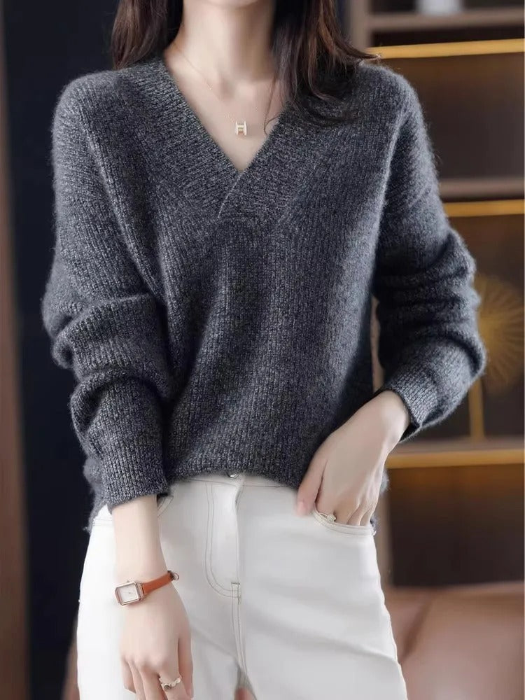 Soft Knit Loose Pullover Sweater