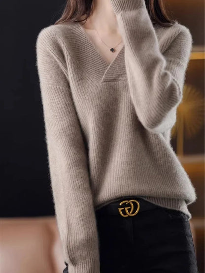 Soft Knit Loose Pullover Sweater