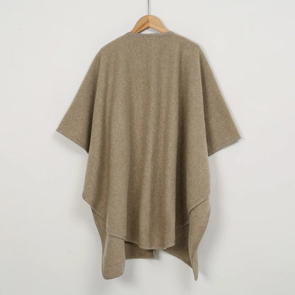 Elegant Warm Half-Sleeve Poncho Shawl