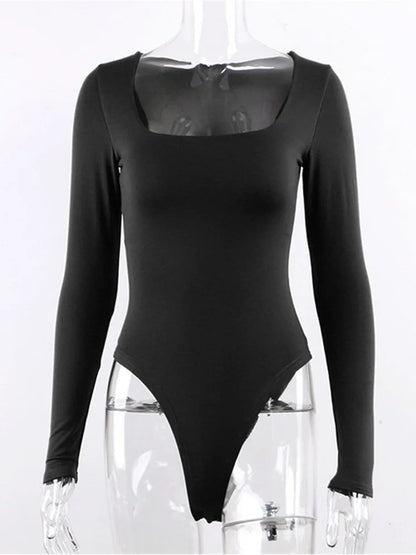 Long Sleeve Square Neck Bodysuit