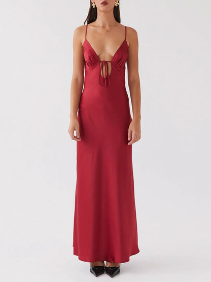 Flora Whisper Satin Maxi