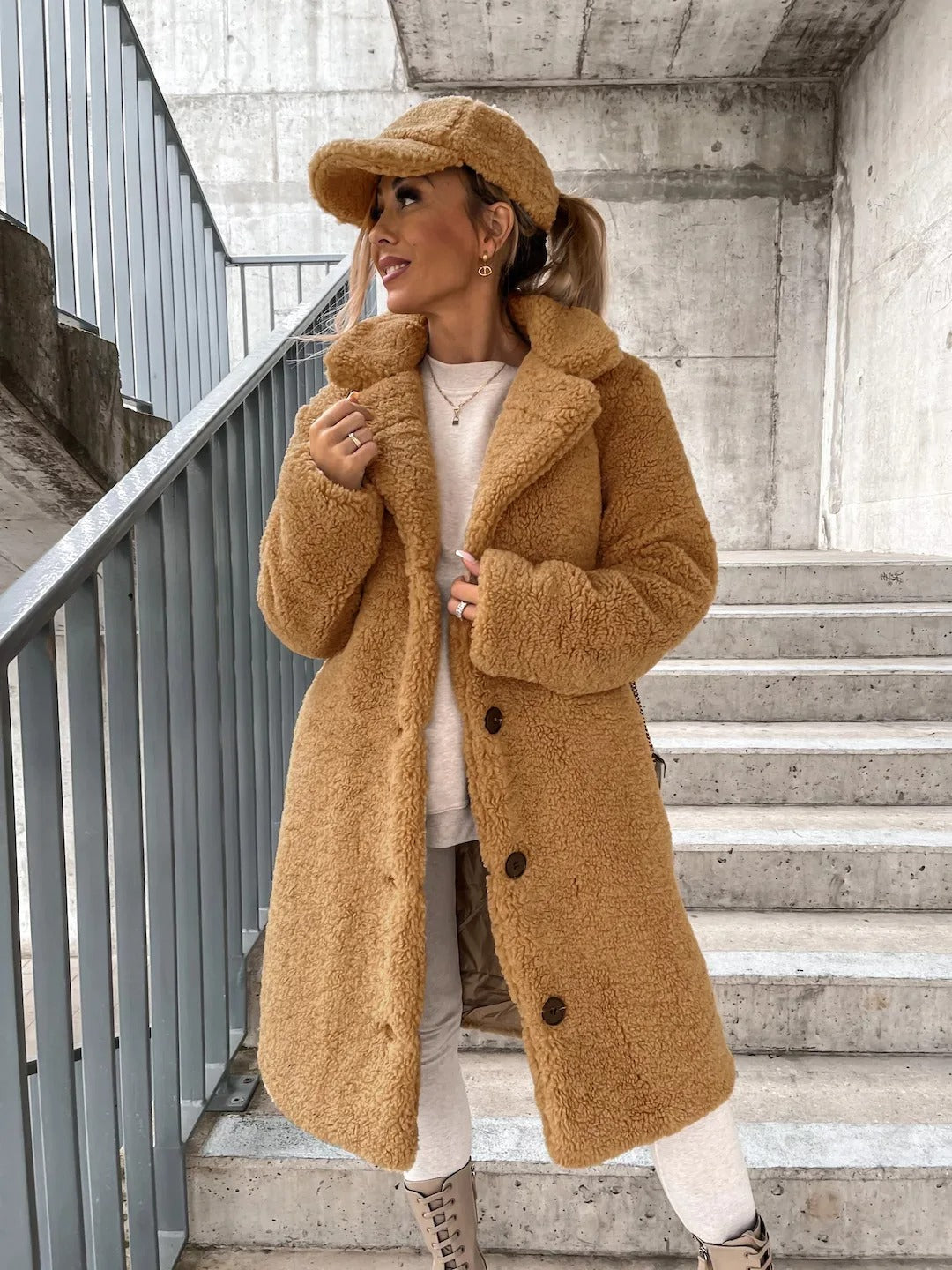 Luxe Fleece Longline Coat