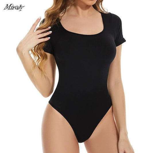 Elegant Square Neck Bodysuit