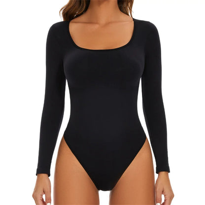 Sleek Fit Scoop Neck Bodysuit
