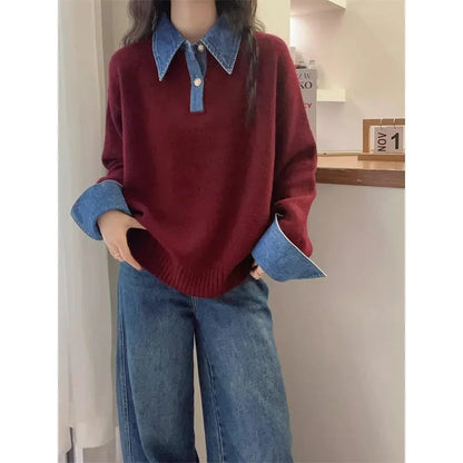 Denim Patchwork Two-Piece Look