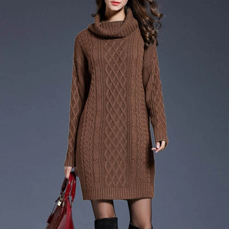 Cozy Knit Winter Dress