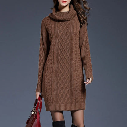 Cozy Knit Winter Dress