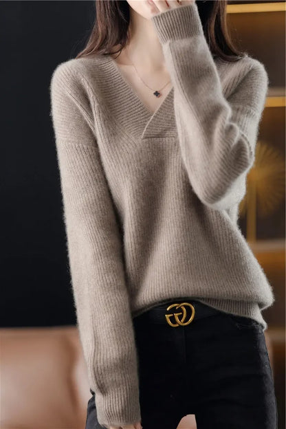 Soft Knit Loose Pullover Sweater