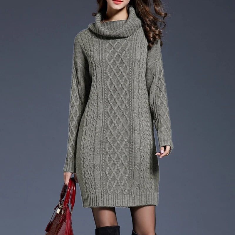 Cozy Knit Winter Dress