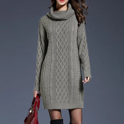 Cozy Knit Winter Dress