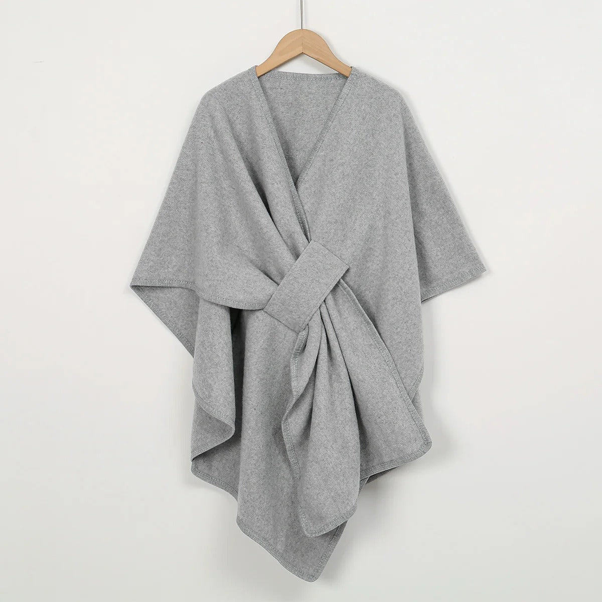 Elegant Warm Half-Sleeve Poncho Shawl