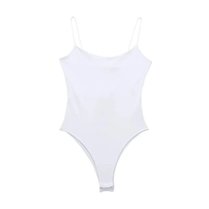 Sleeveless Backless Bodysuit